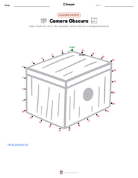 Podgląd drukowalnego arkusza ćwiczeń Camera Obscura