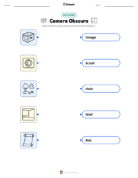 Camera Obscura printable worksheet preview