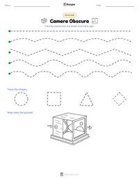 Camera Obscura printable worksheet preview