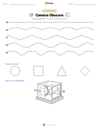 Camera Obscura afdrukbare werkblad voorbeeld
