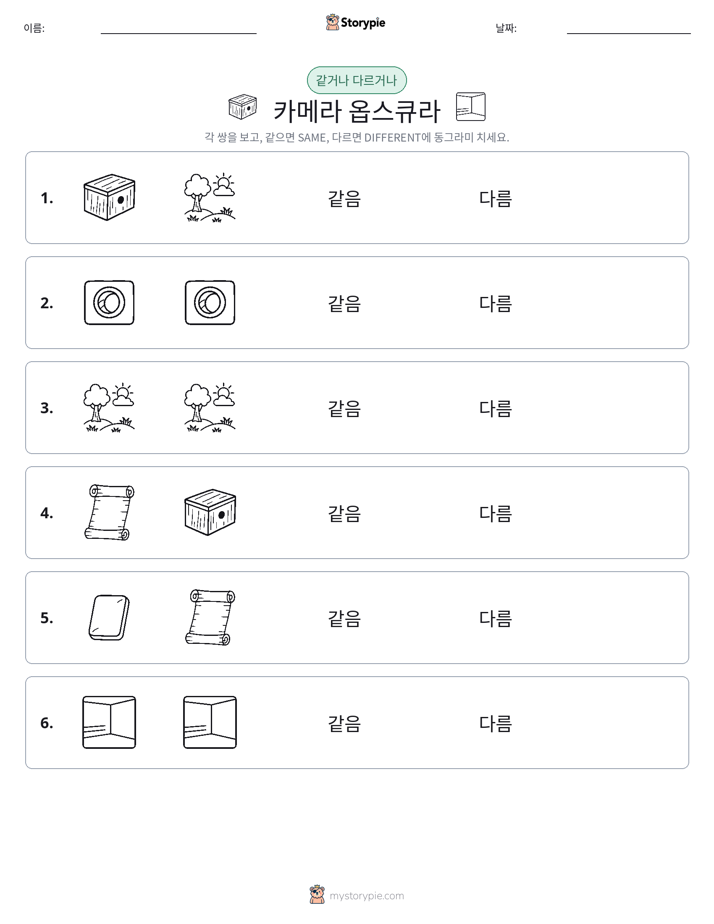 같은 것 또는 다른 것
