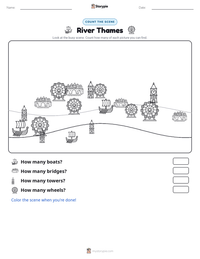 River Thames printable worksheet preview