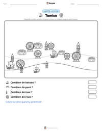 Aperçu de la feuille de travail imprimable Tamise