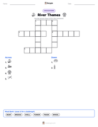 River Thames printable worksheet preview