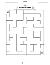 River Thames printable worksheet preview