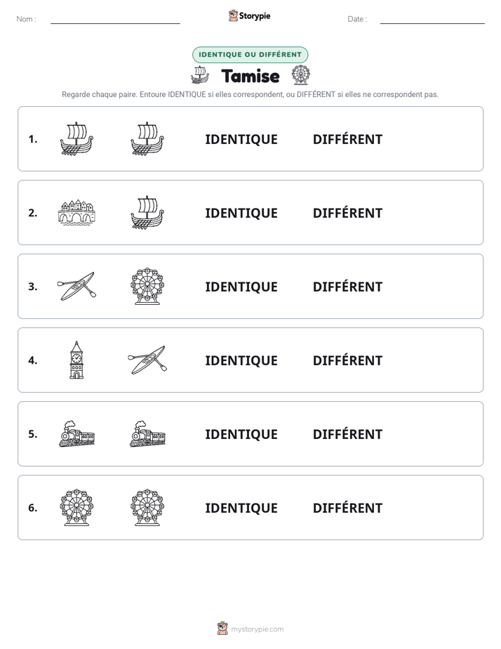 Identique ou Différent