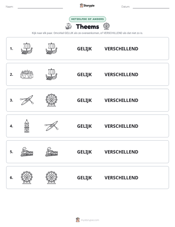 Zelfde of Verschillend