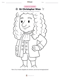 Anteprima della scheda stampabile di Sir Christopher Wren