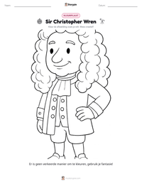 Sir Christopher Wren afdrukbare werkblad voorbeeld