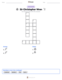 Sir Christopher Wren printable worksheet preview