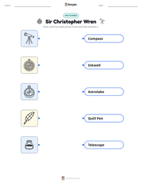 Sir Christopher Wren printable worksheet preview