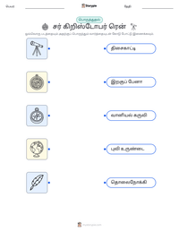 சர் கிறிஸ்டோபர் ரென் அச்சிடக்கூடிய வேலைப்பதிவின் முன்னோட்டம்