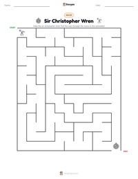 Sir Christopher Wren printable worksheet preview