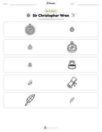 Sir Christopher Wren printable worksheet preview