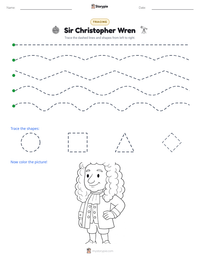 Sir Christopher Wren printable worksheet preview
