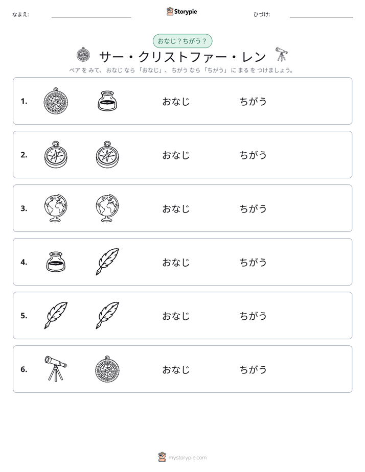 同じか違うか