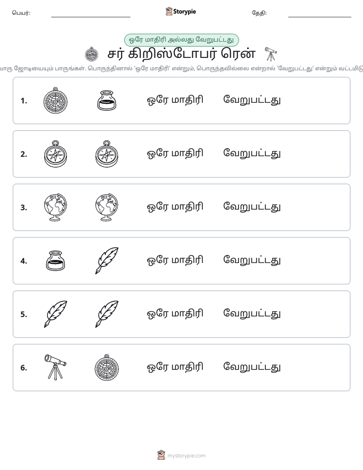 அதே அல்லது மாறுபட்டது