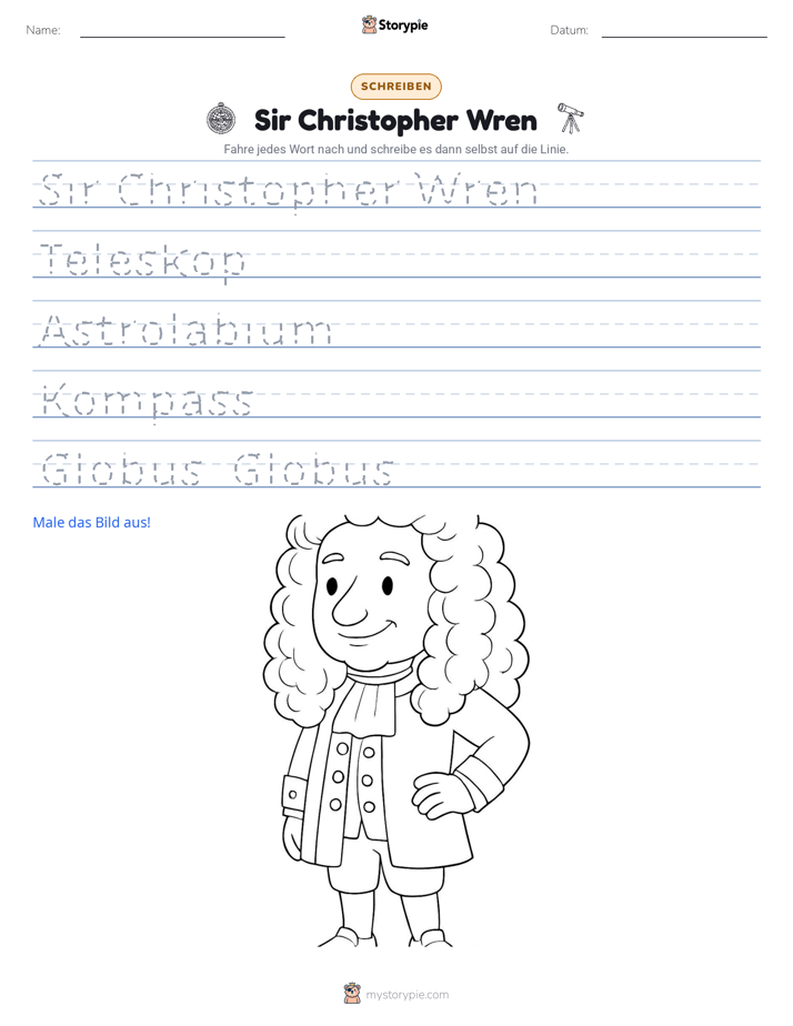 Schreibübung