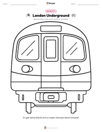 London Underground druckbare Arbeitsblatt Vorschau