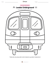 Prabaca lembar kerja cetak London Underground