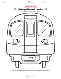 Anteprima della scheda stampabile di Metropolitana di Londra