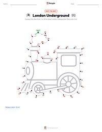 London Underground printable worksheet preview
