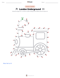 London Underground afdrukbare werkblad voorbeeld
