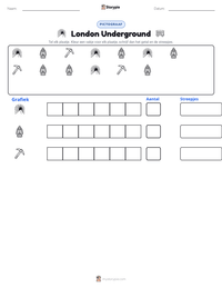 London Underground afdrukbare werkblad voorbeeld