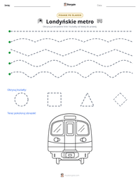Podgląd drukowalnego arkusza ćwiczeń Londyńskie metro