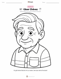 Cesar Chavez Malvorlage für Kinder