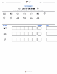 Cesar Chavez printable worksheet preview