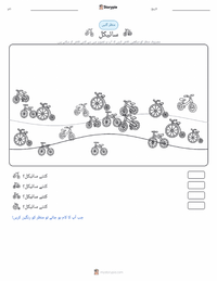 بائیسکل پرنٹ کرنے کے قابل ورکشیٹ کا پیش نظارہ
