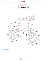 Bicycle printable worksheet preview