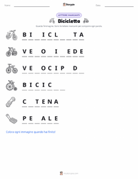 Anteprima della scheda stampabile di Bicicletta