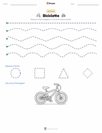 Anteprima della scheda stampabile di Bicicletta