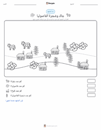 معاينة ورقة العمل القابلة للطباعة جاك وشجرة الفاصولياء - إنجليزي