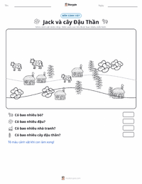 Xem trước tài liệu in sẵn Jack và Cây đậu thần - Tiếng Anh