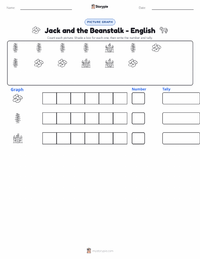 Jack and the Beanstalk - English printable worksheet preview