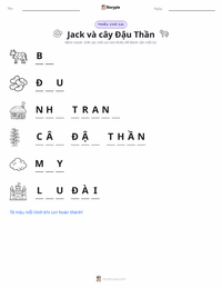 Xem trước tài liệu in sẵn Jack và Cây đậu thần - Tiếng Anh