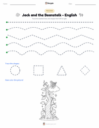 Jack and the Beanstalk - English printable worksheet preview