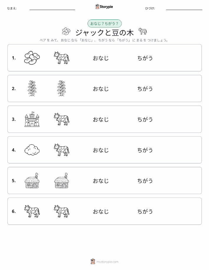 同じか違うか