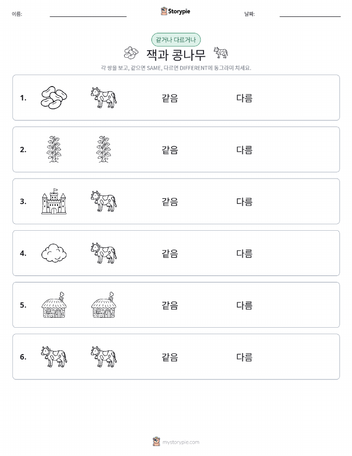 같은 것 또는 다른 것