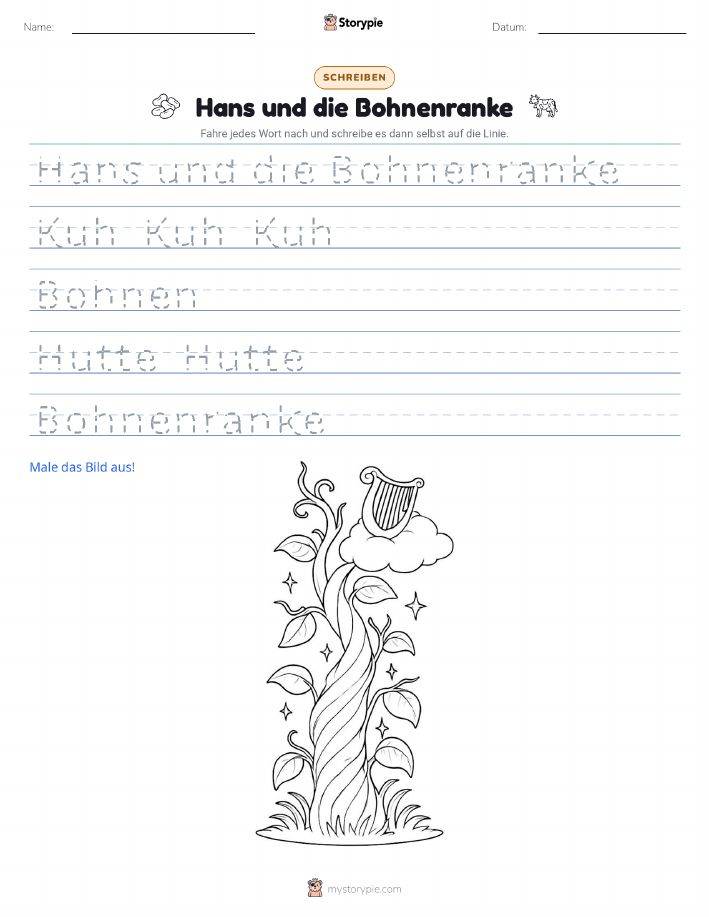 Schreibübung