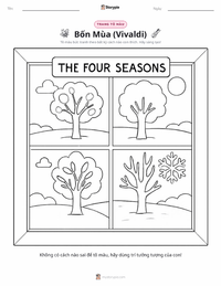 Trang tô màu Bốn Mùa (Vivaldi) cho trẻ em