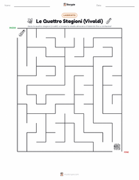 Anteprima della scheda stampabile di Le quattro stagioni (Vivaldi)