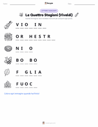 Anteprima della scheda stampabile di Le quattro stagioni (Vivaldi)