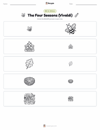 The Four Seasons (Vivaldi) printable worksheet preview