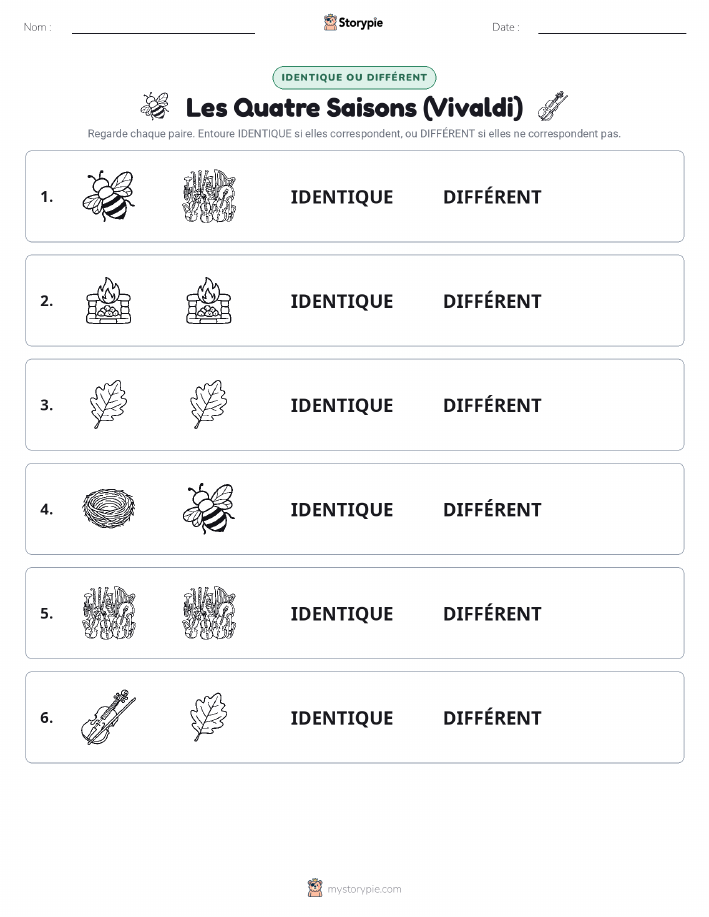 Identique ou Différent