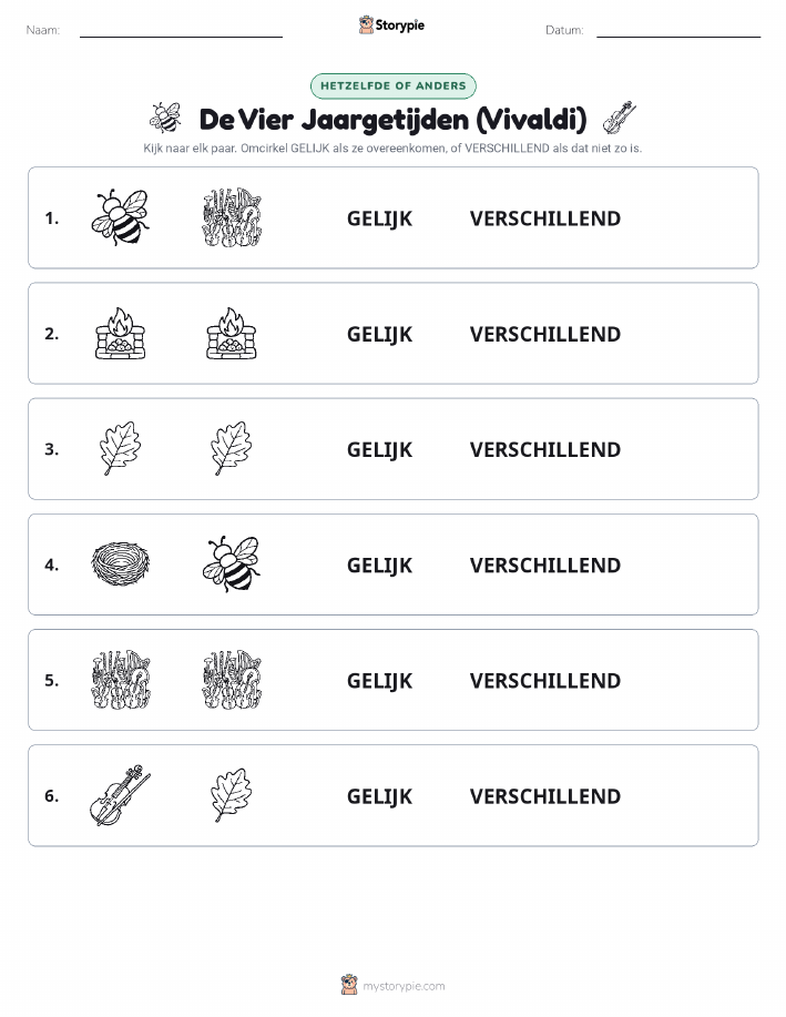 Zelfde of Verschillend