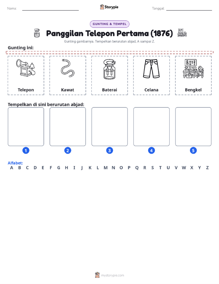 Potong & Tempel Huruf